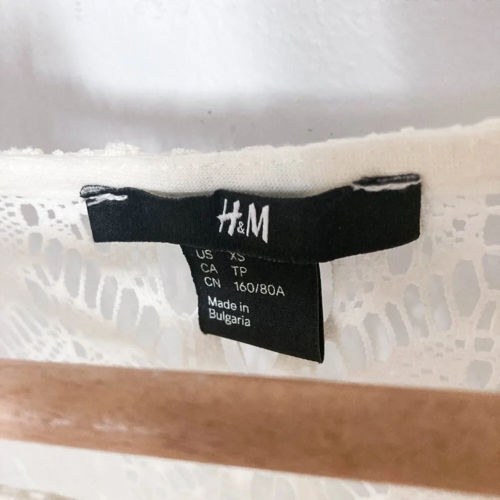Sheer White Lace Crochet Beachware Coverup Top - Picture 7 of 10